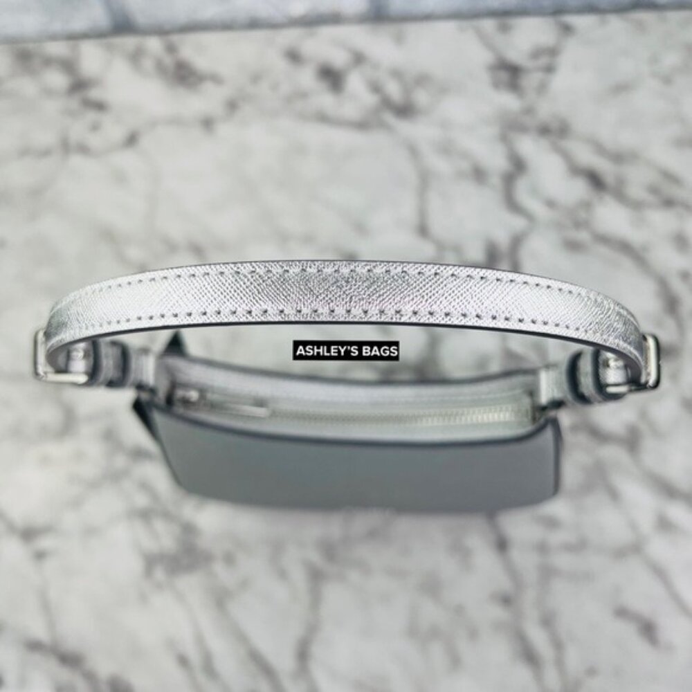 Kate Spade Glimmer Glitter Shoulder Bag In Silver - Picture 7 of 12
